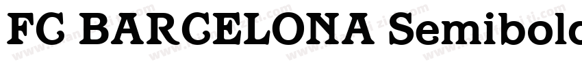 FC BARCELONA Semibold字体转换